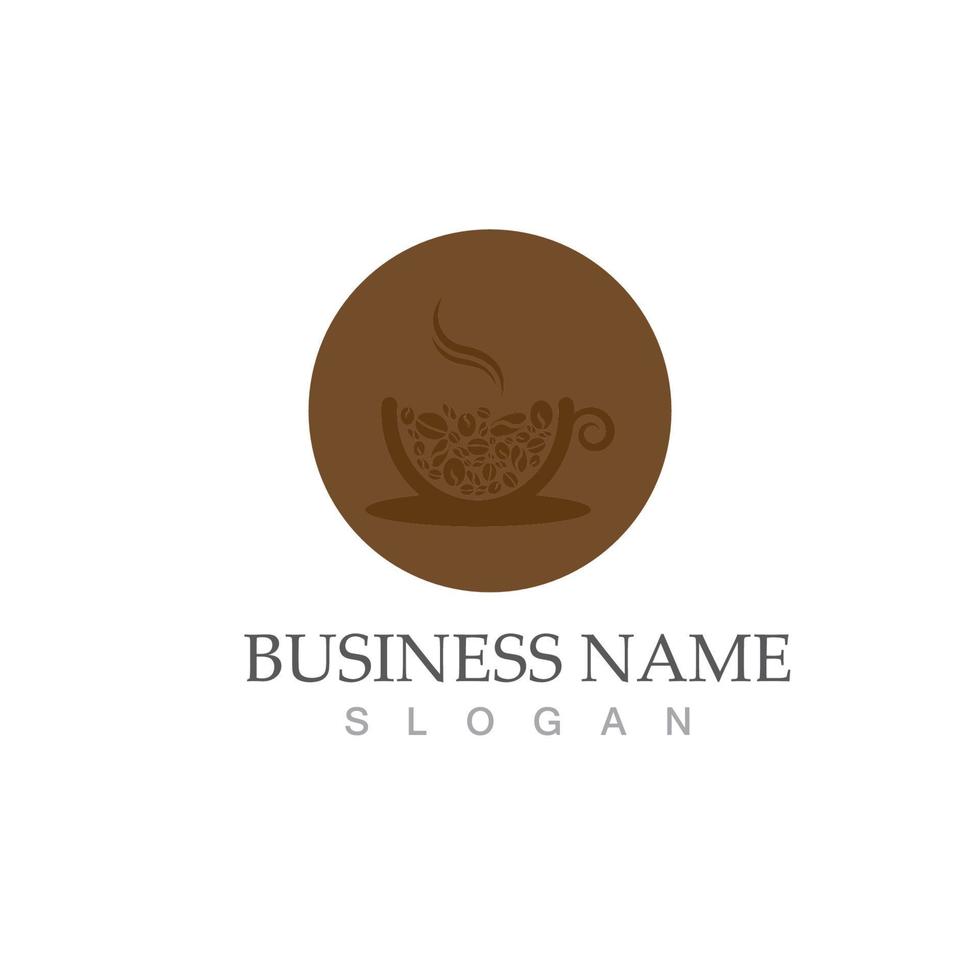 Coffee bean icon vector