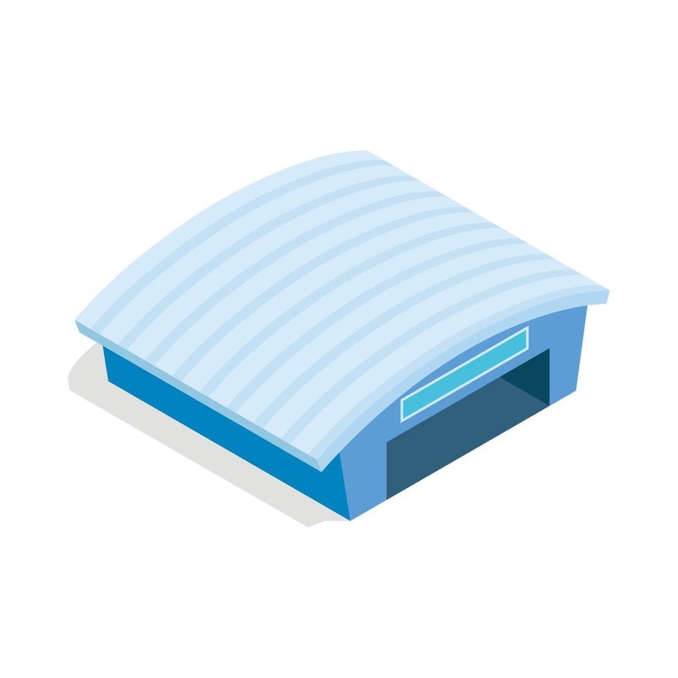 Hangar icon, isometric 3d style vector