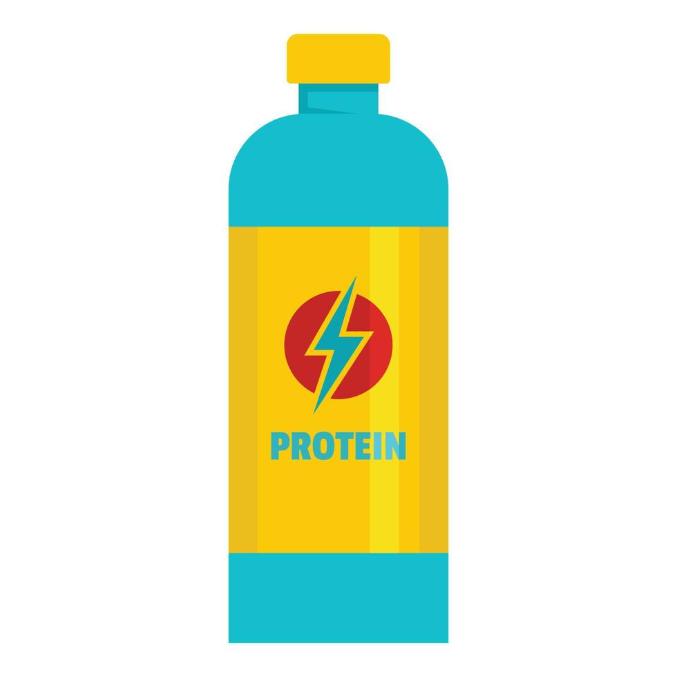 Liquid protein icon, flat style. vector