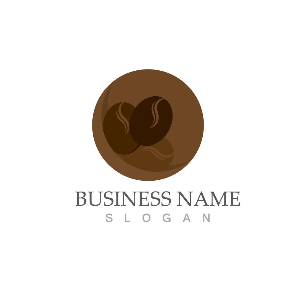 Coffee bean icon vector