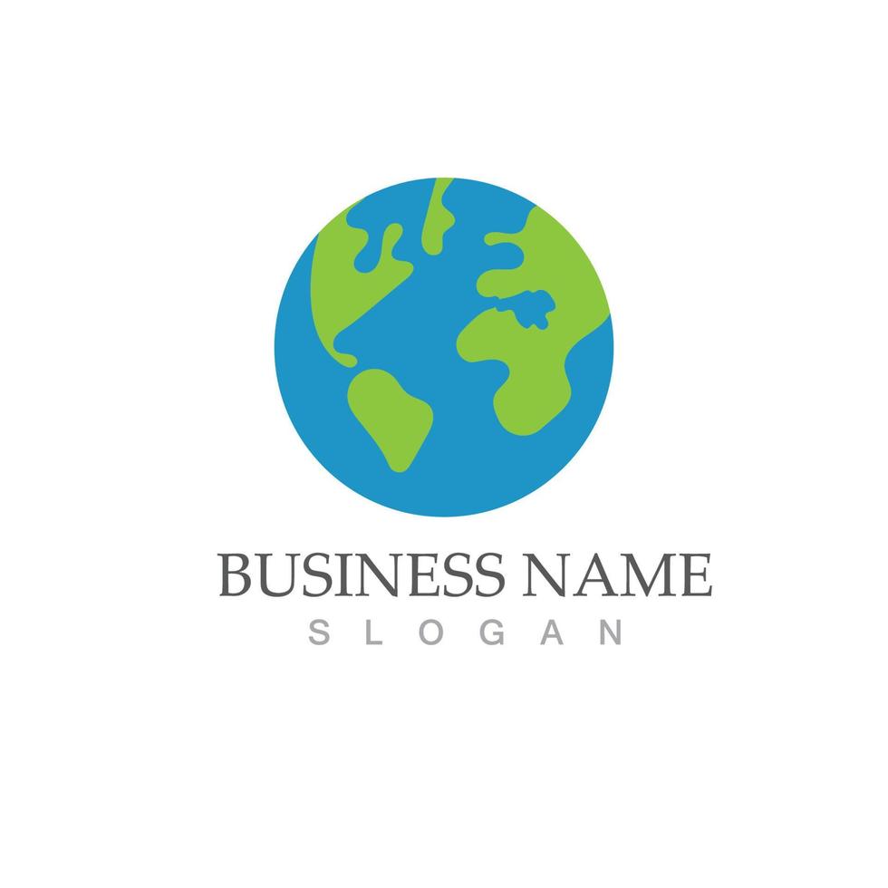 Globe logo vector design template
