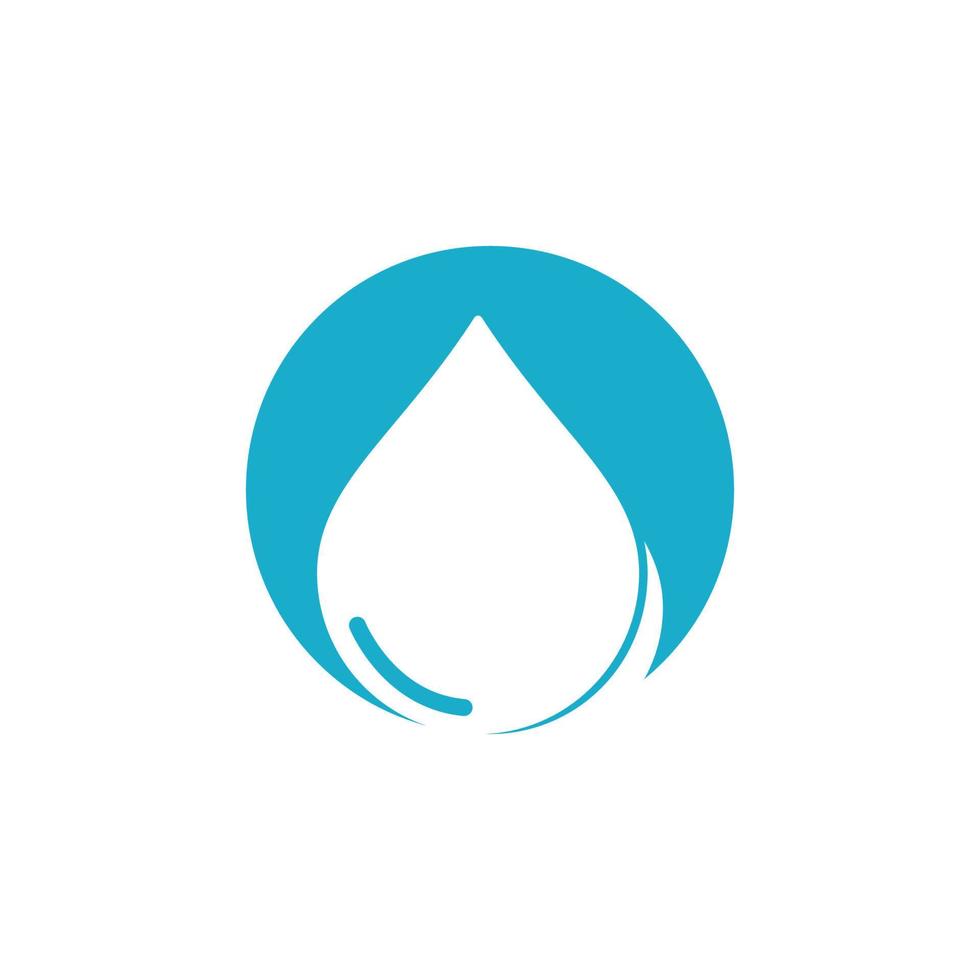 Water drop logo template vector