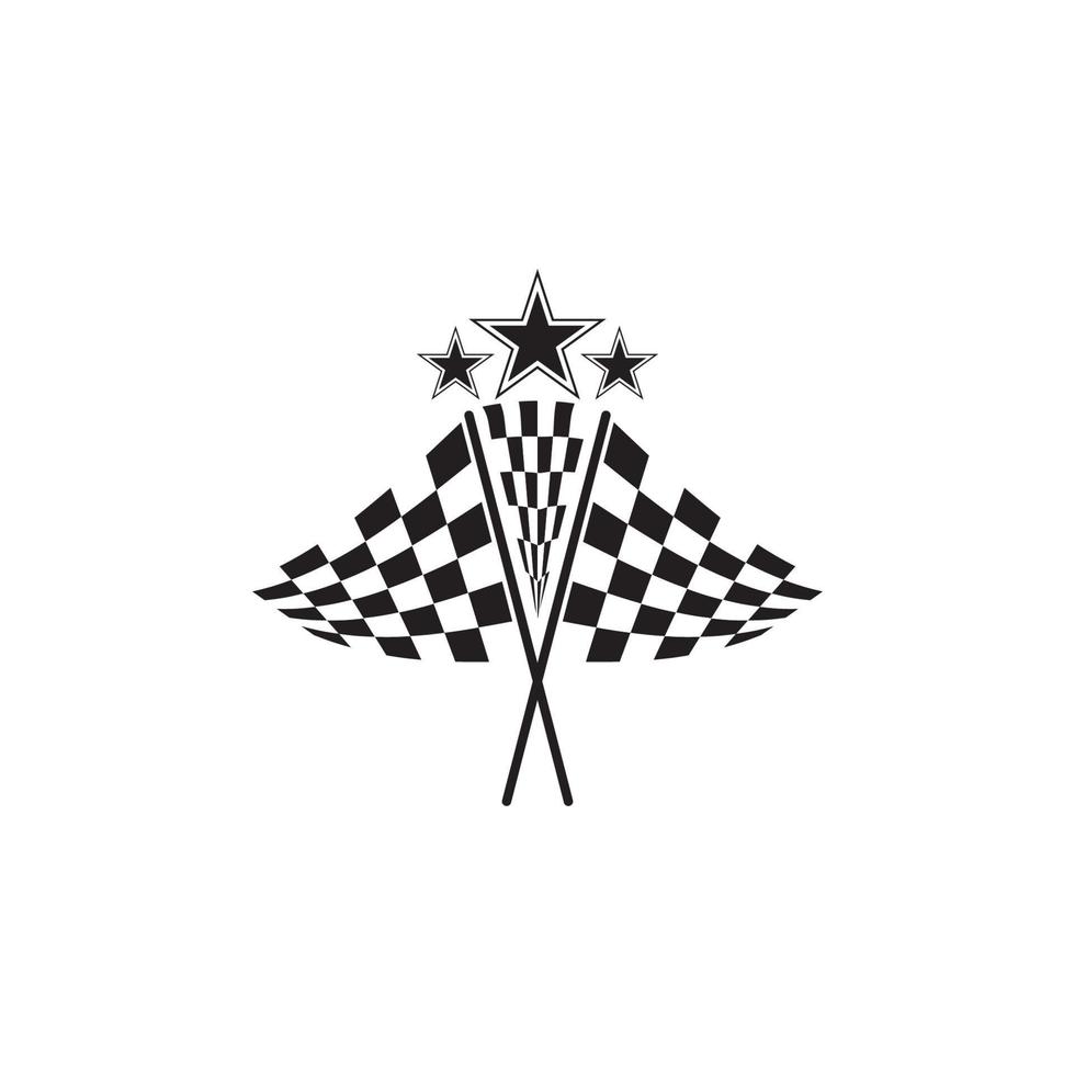 Race flag icon design vector