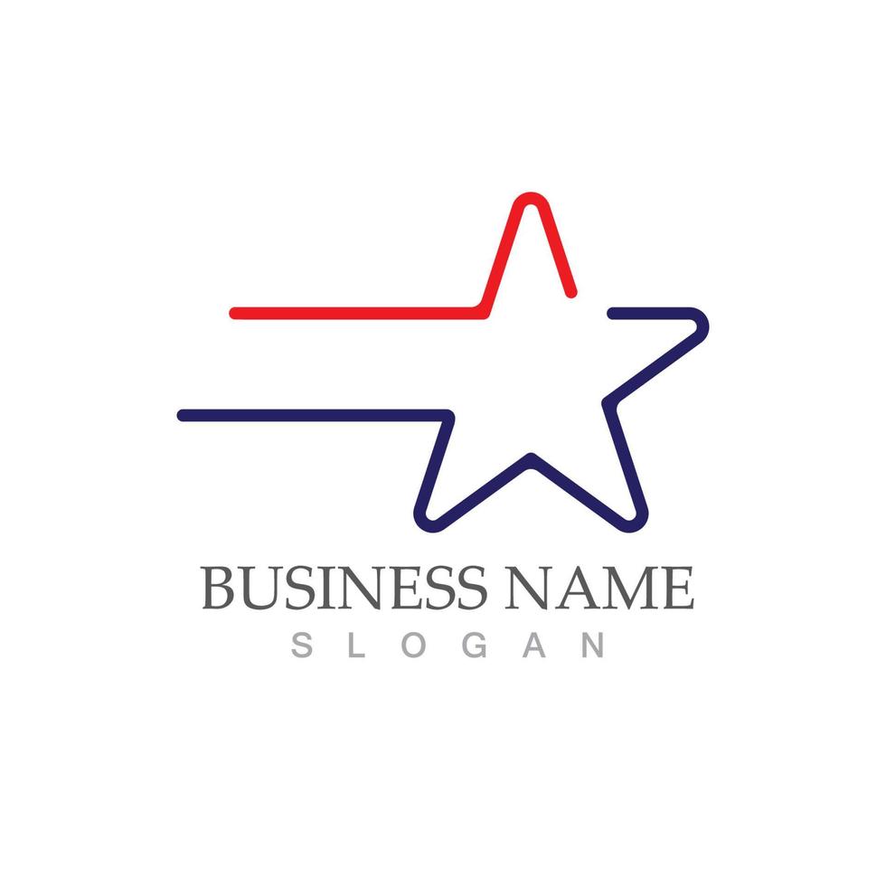Star logo icon design vector