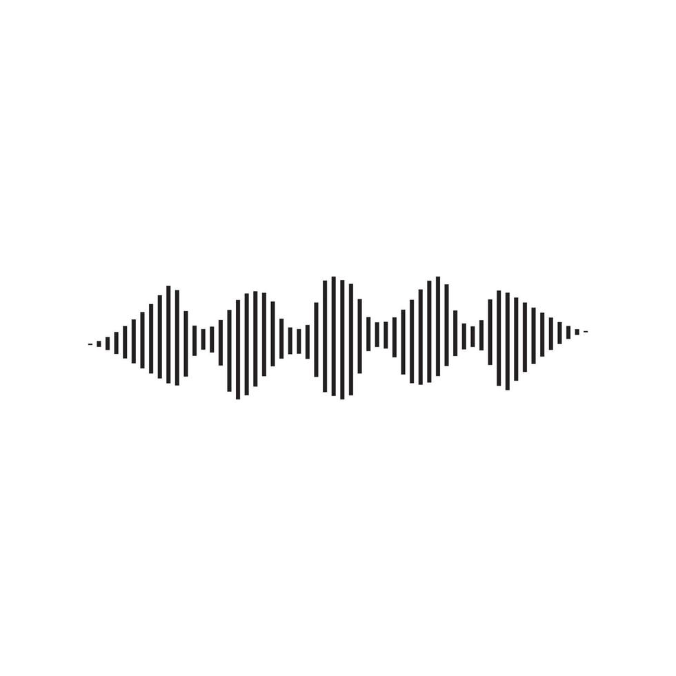 Ilustración de vector de ondas de sonido