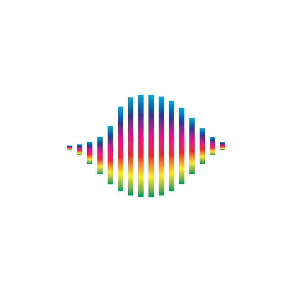 Sound waves vector illustration design