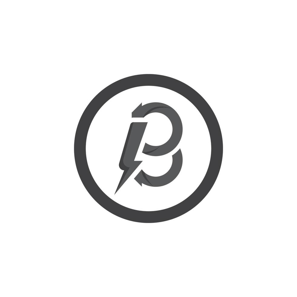 B Letter logo vector illustration