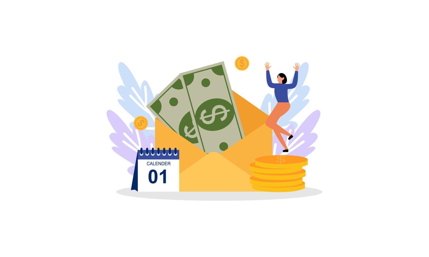 Payment day sale illustration concept vector