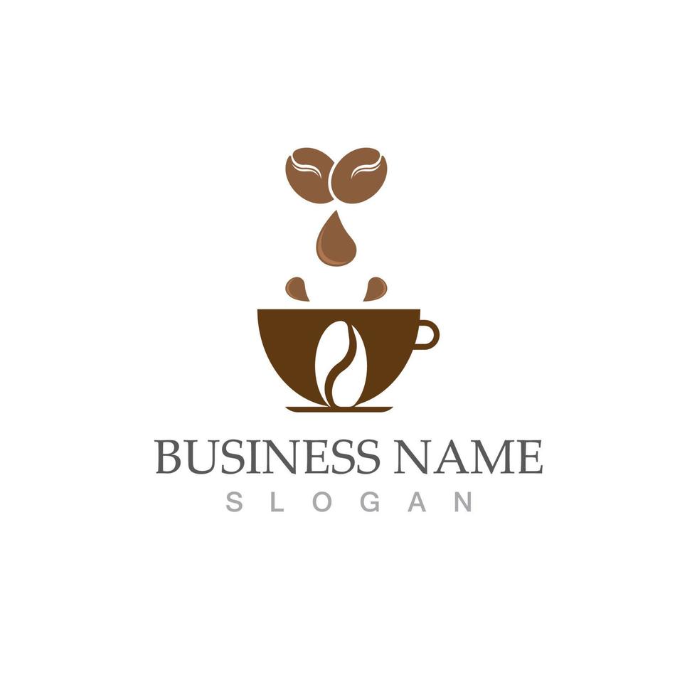 Coffee bean icon vector