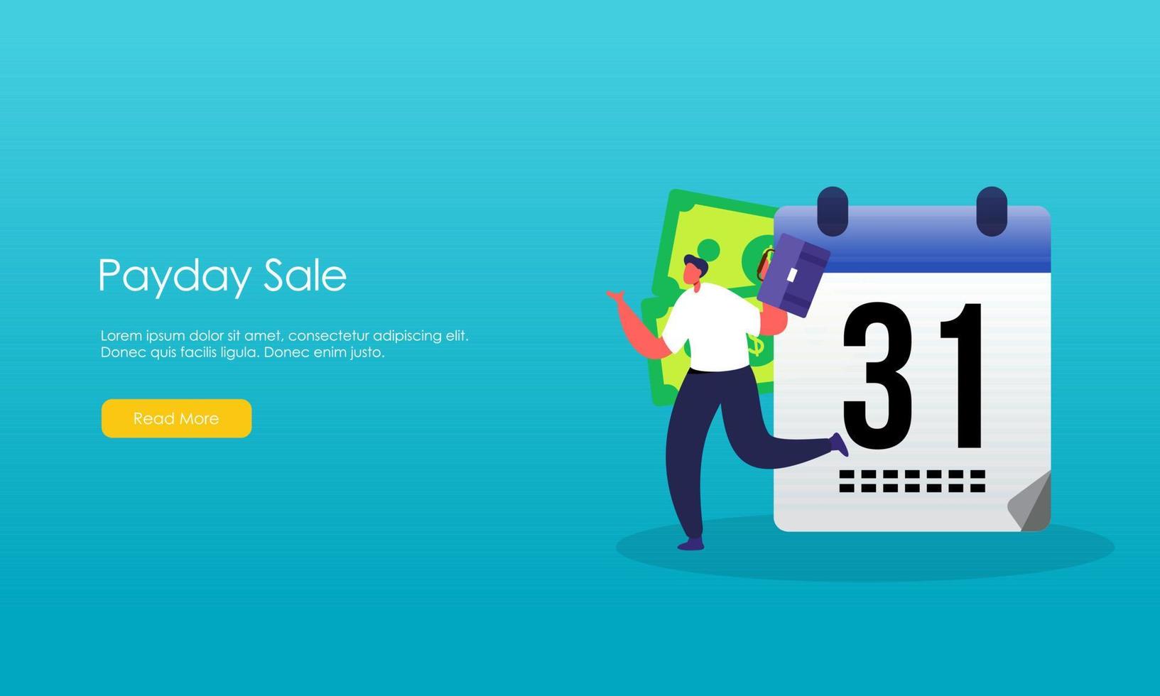 Payment day sale illustration concept vector