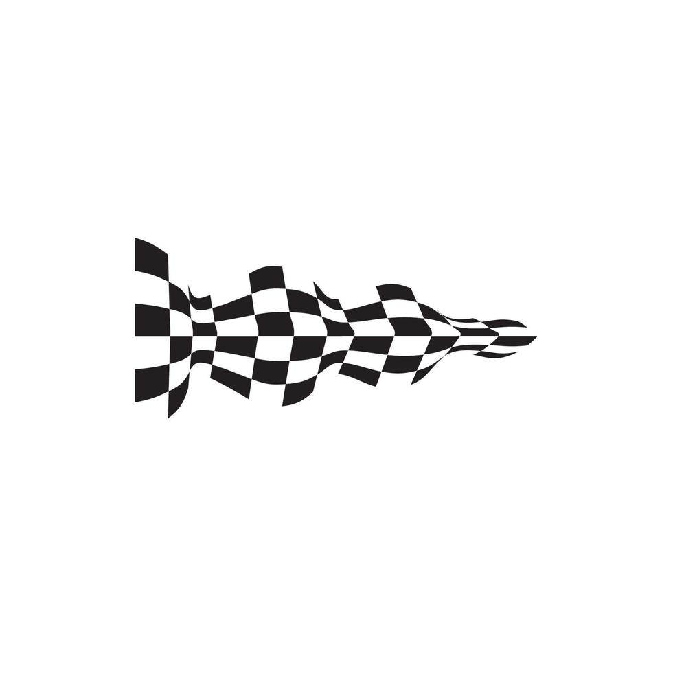 vector de diseño de icono de bandera de carrera