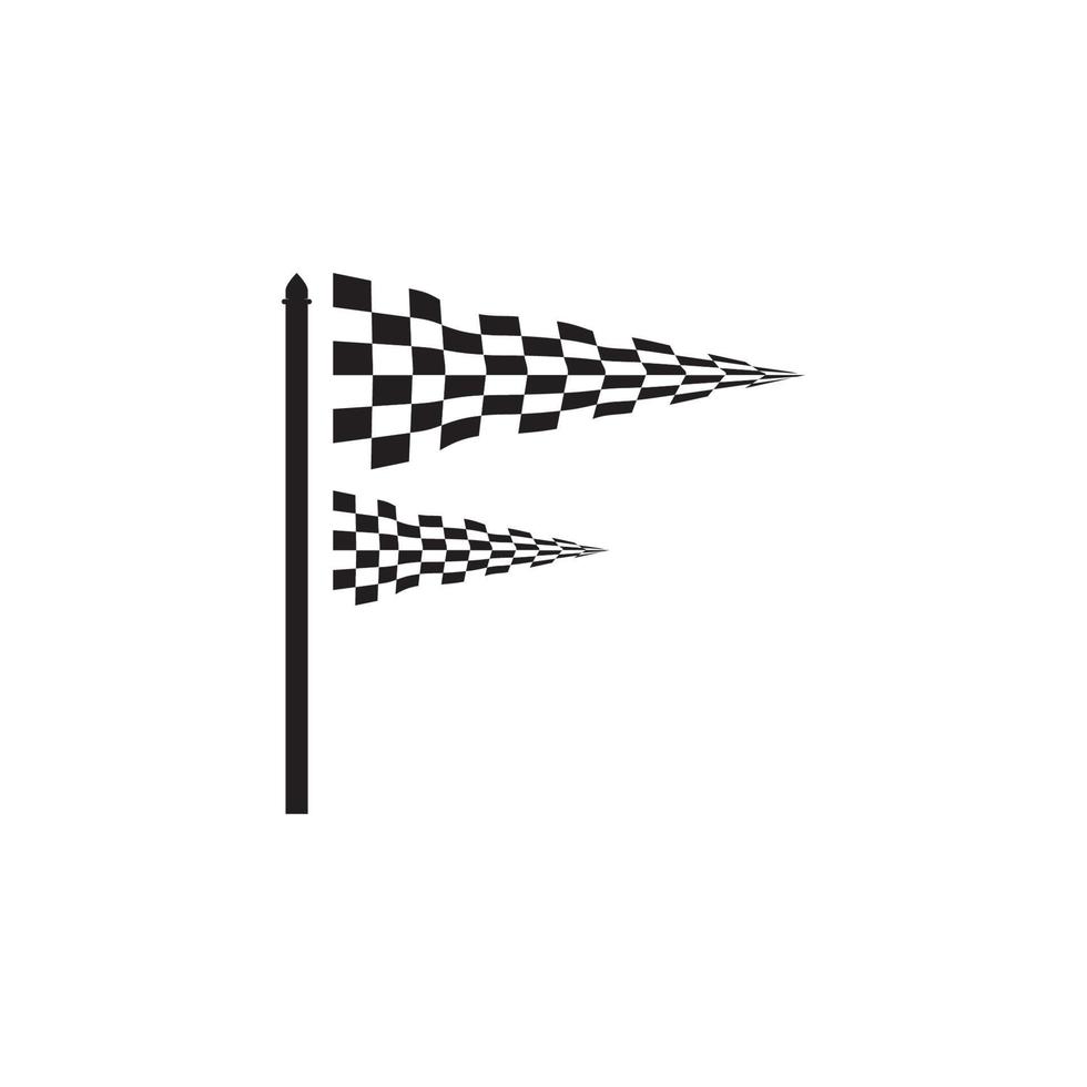 Race flag icon design vector