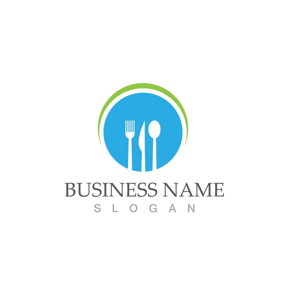 Spoon and fork logo symbol vector illustration