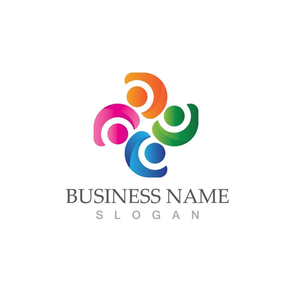 Community, network and social icon vector