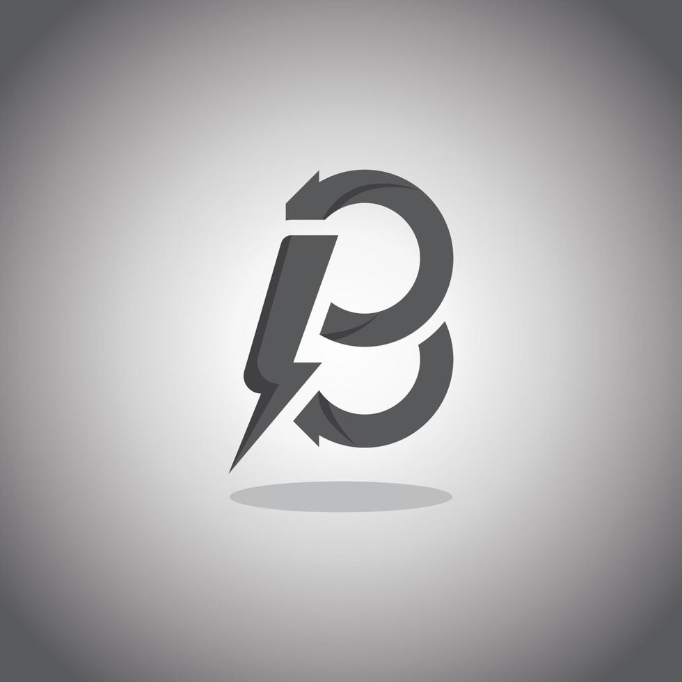 B Letter logo vector illustration