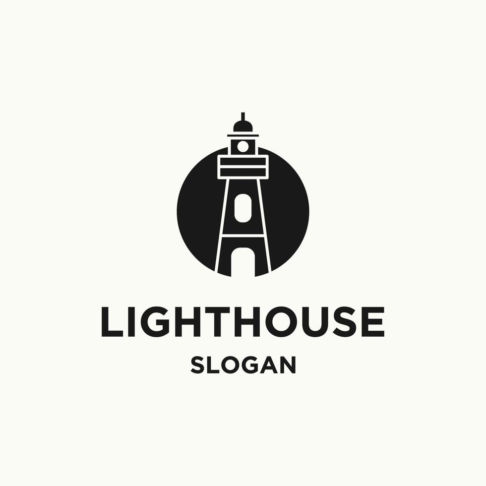 Light house logo template vector illustration design