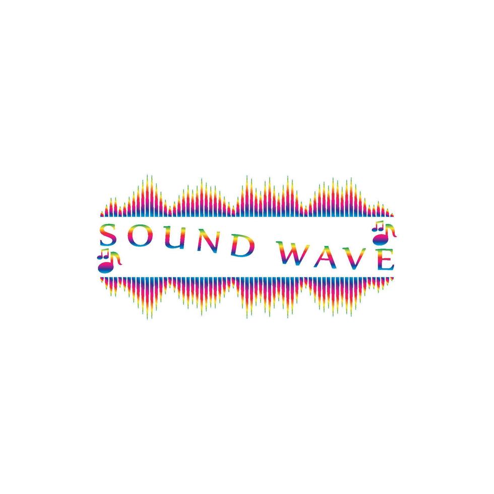 Sound waves vector illustration