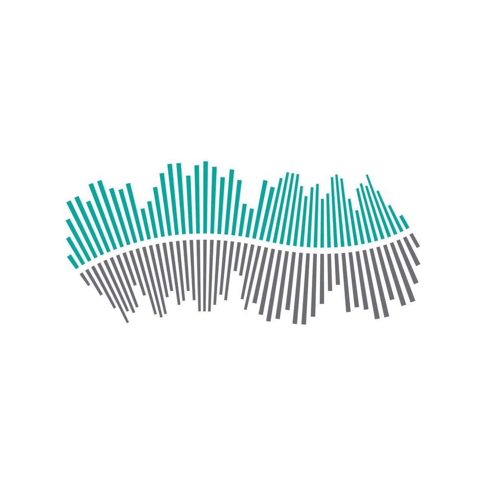 Sound waves vector illustration