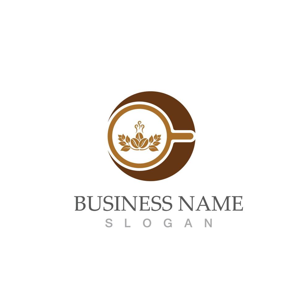 Coffee bean icon vector
