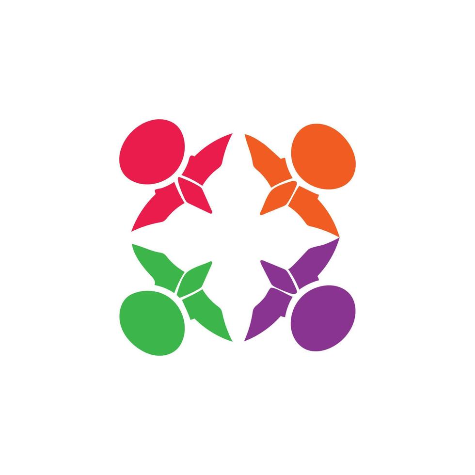 Community, network and social icon vector