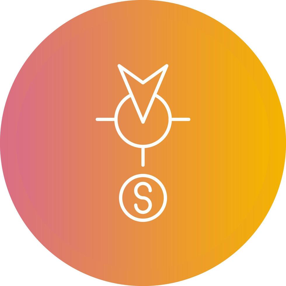 South Vector Icon