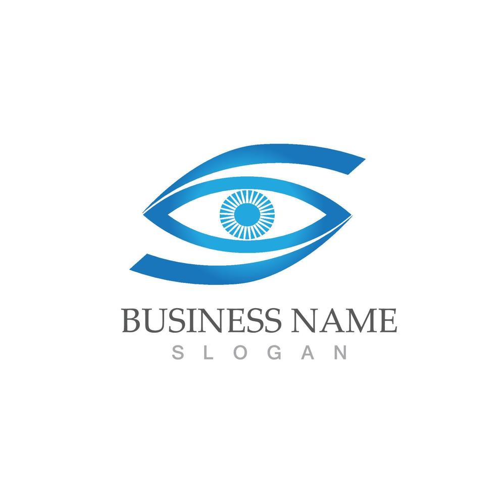 Eye care vector logo design