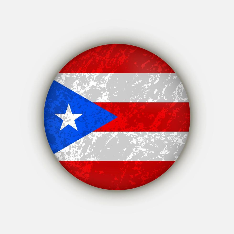 país puerto rico. bandera de puerto rico ilustración vectorial vector