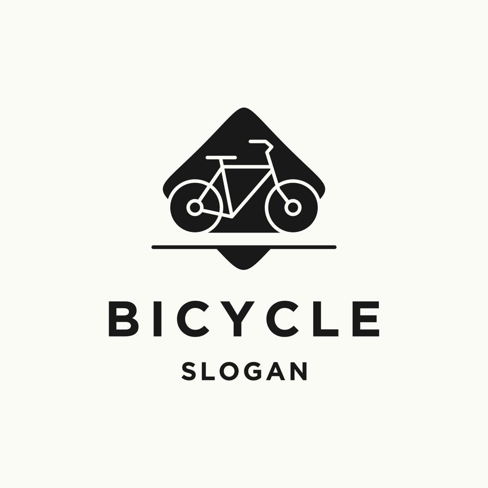 plantilla de diseño de icono de logotipo de bicicleta vector