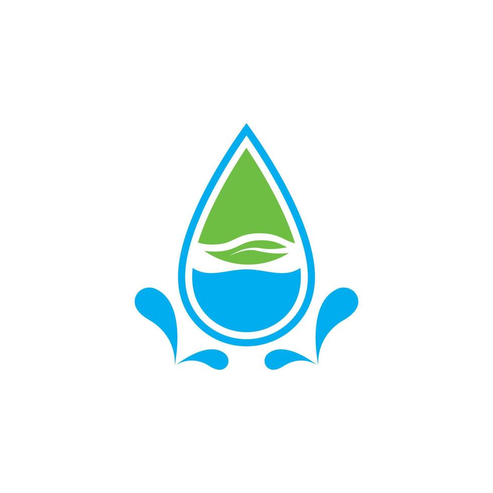 vector de plantilla de logotipo de gota de agua