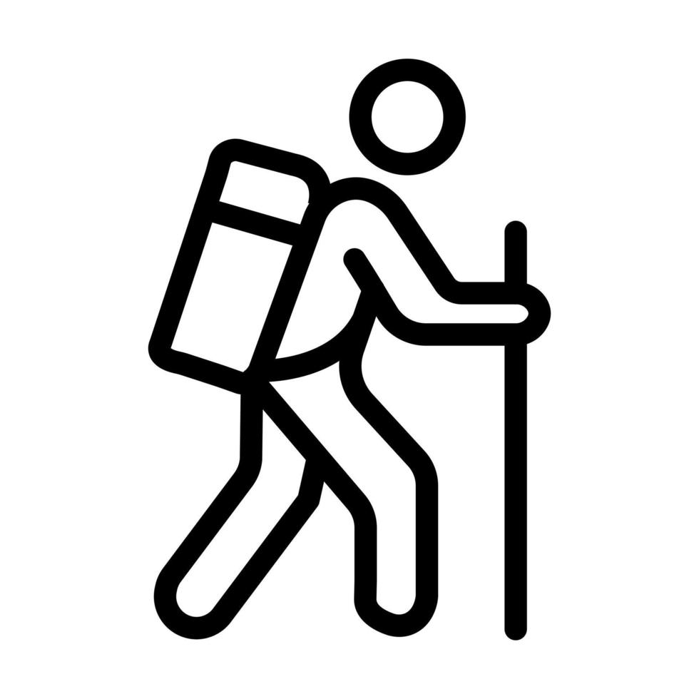 Hiking Icon Design vector