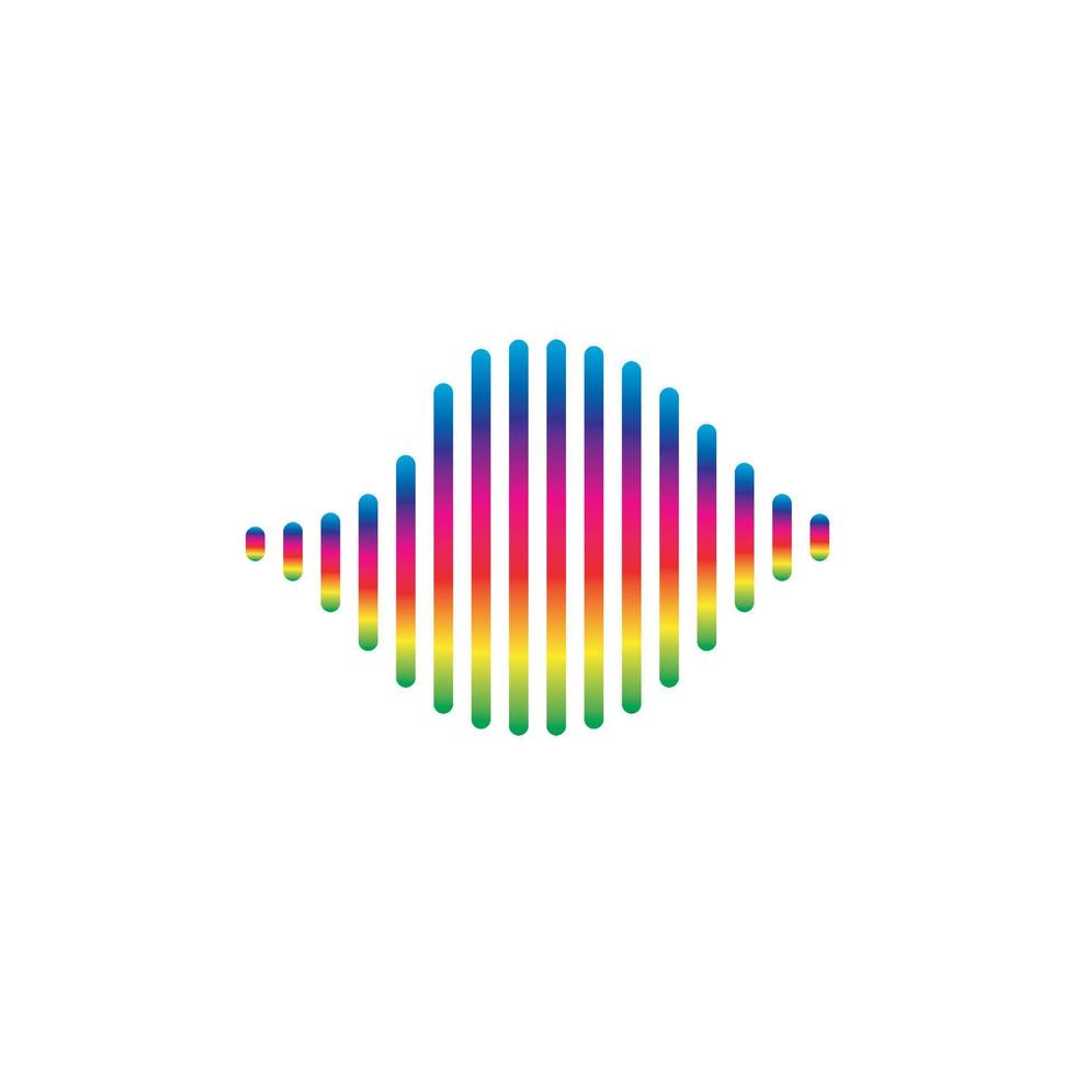 Sound waves vector illustration design