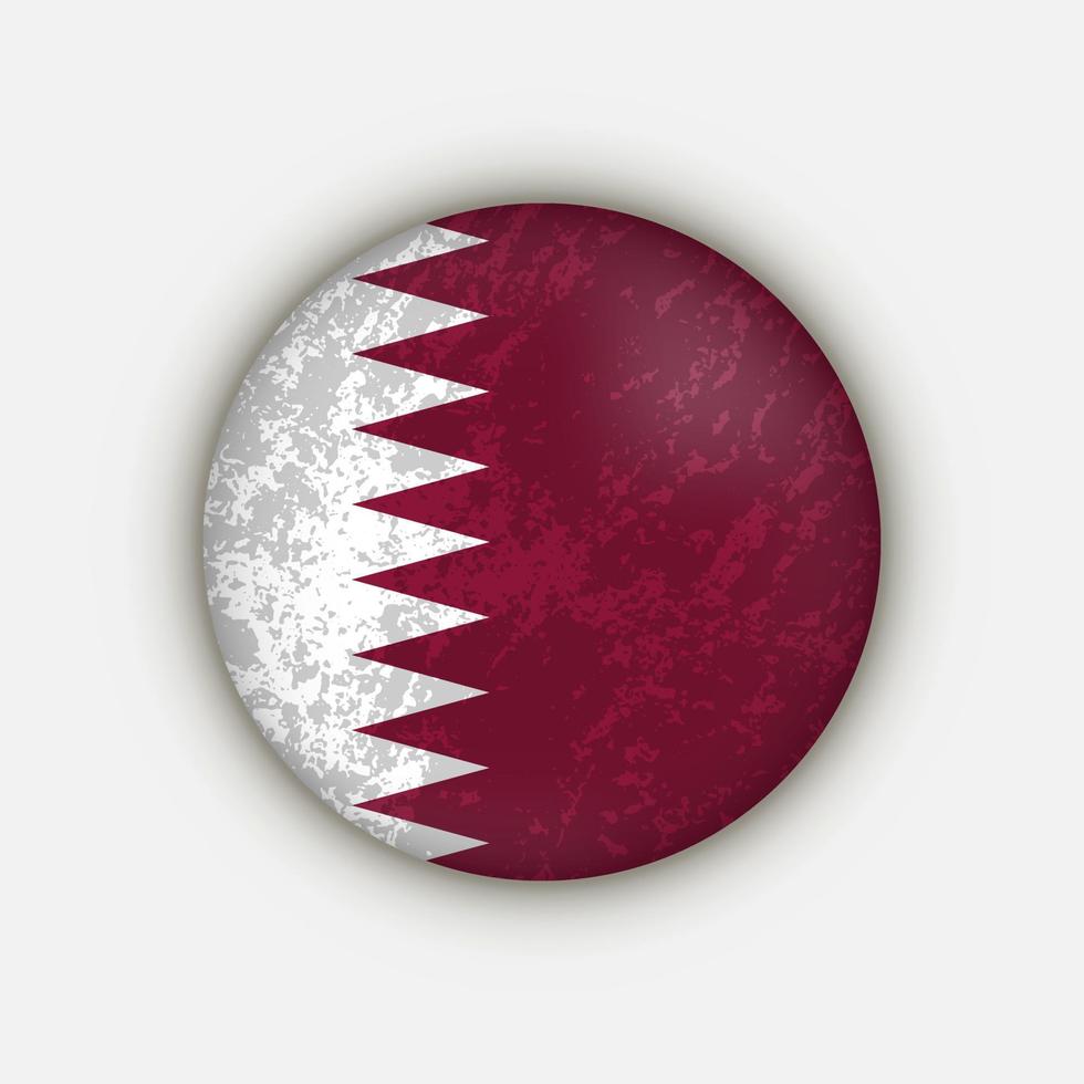 país qatar. bandera de qatar ilustración vectorial vector