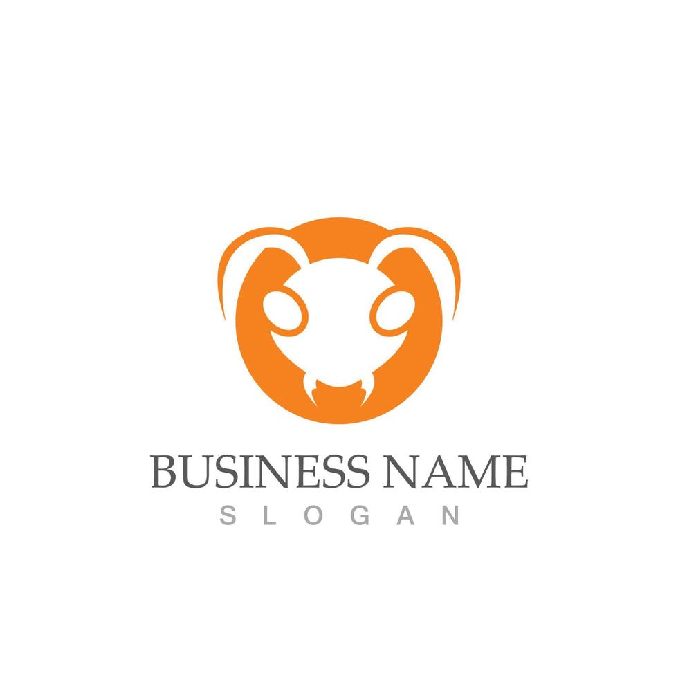 Ant logo  symbol icon vector illustration design