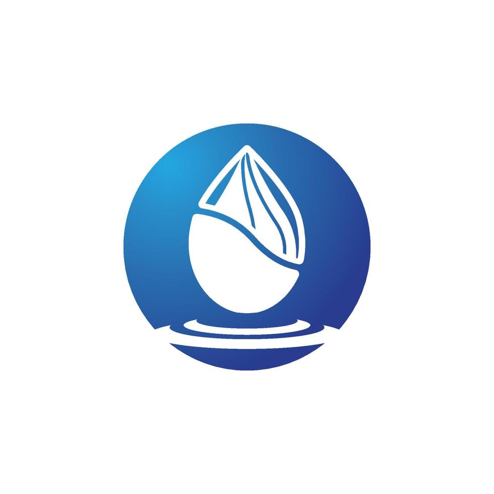 Water drop logo template vector