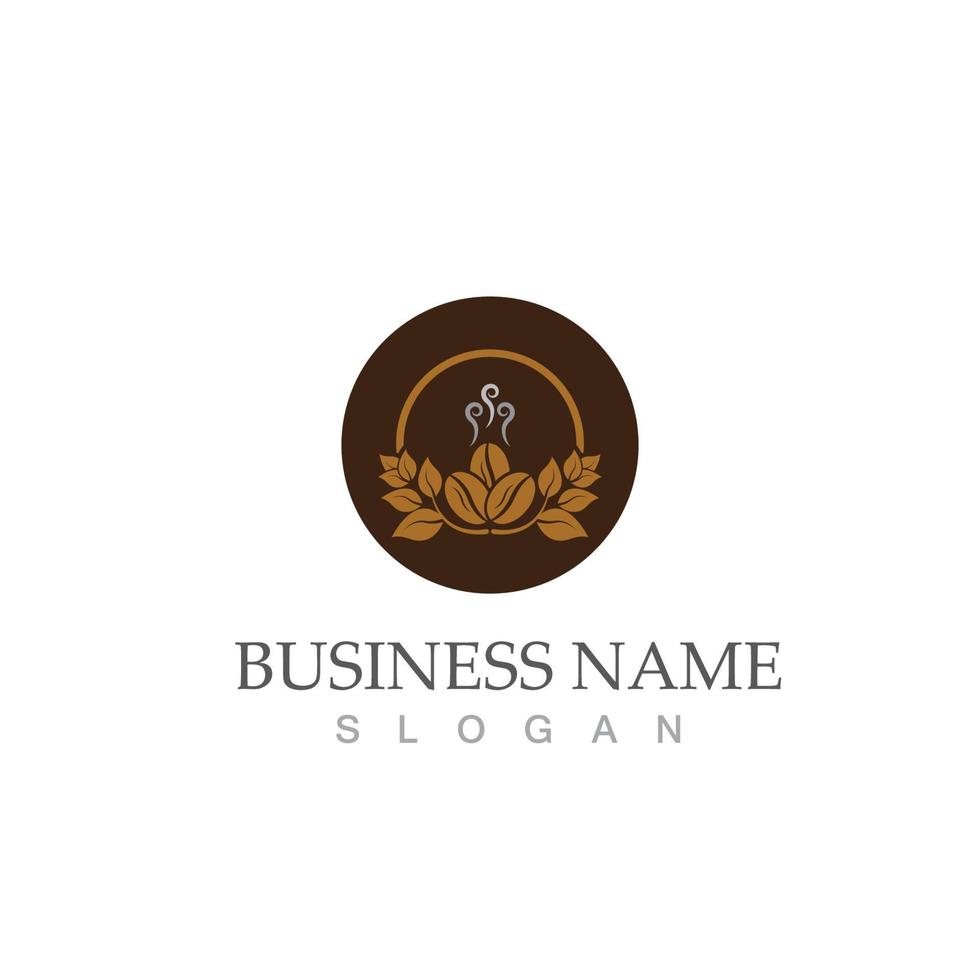 Coffee bean icon vector