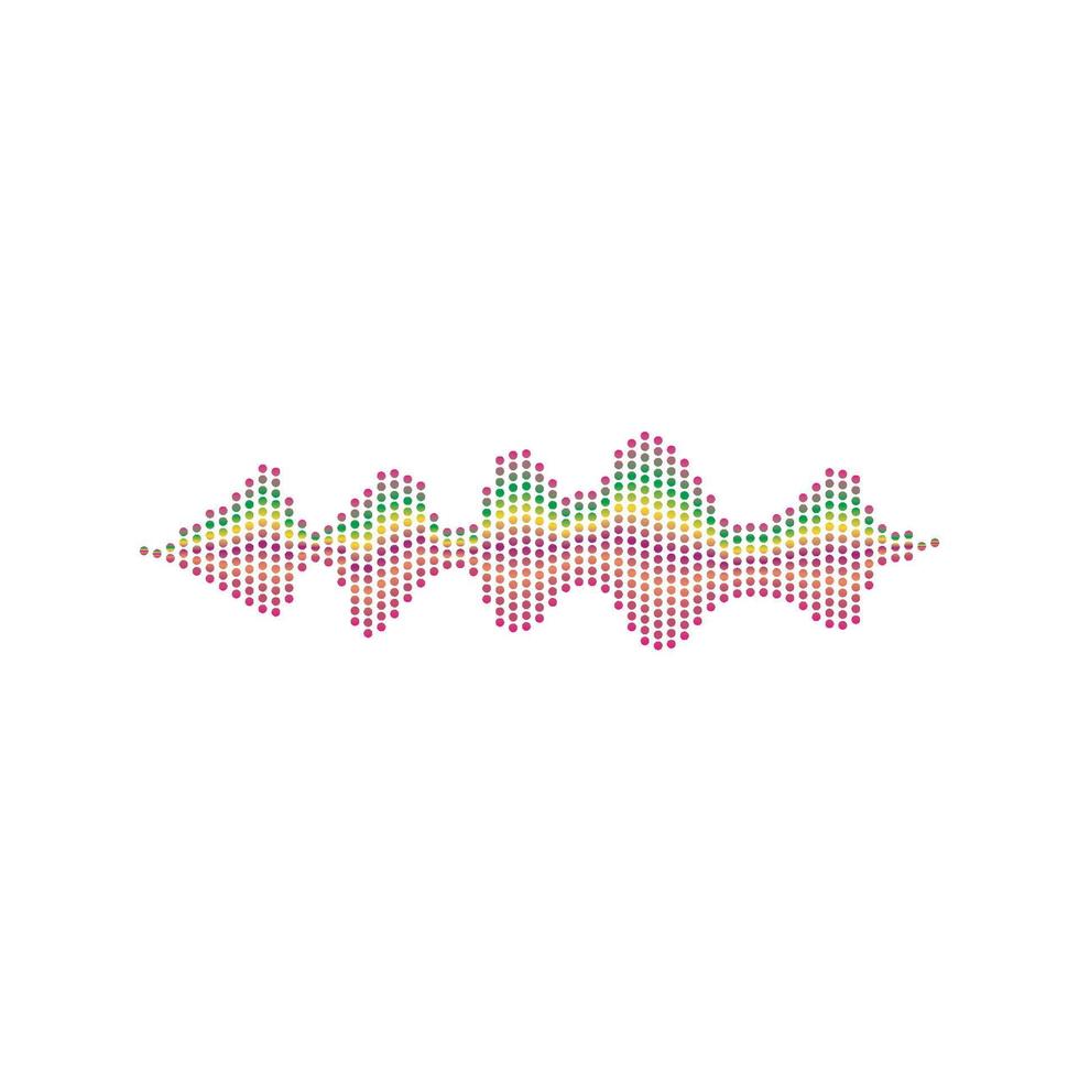 Sound waves vector illustration