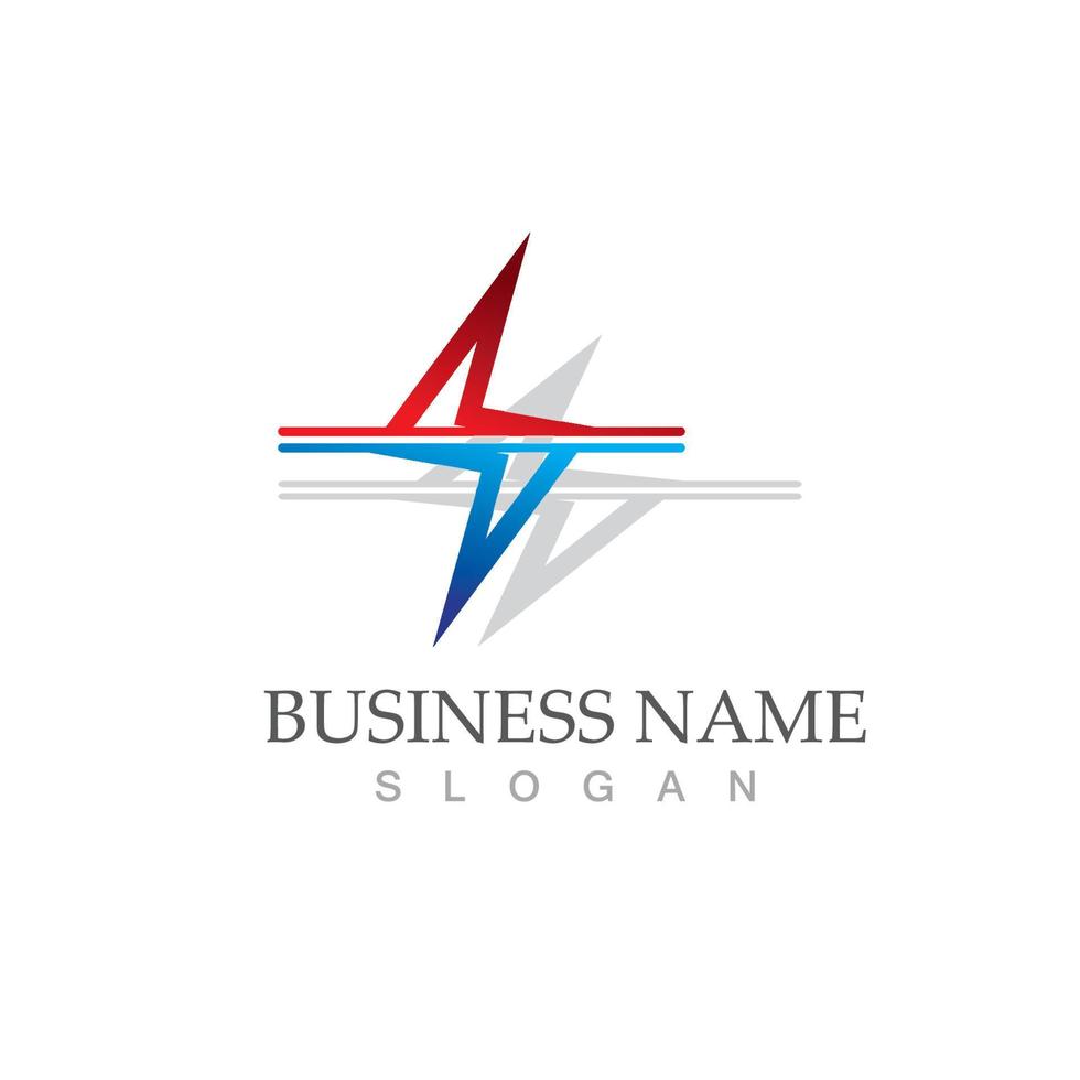 Flash thunderbolt logo template vector