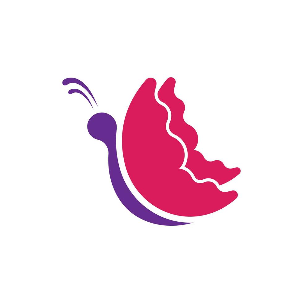 Beauty butterfly icon design vector