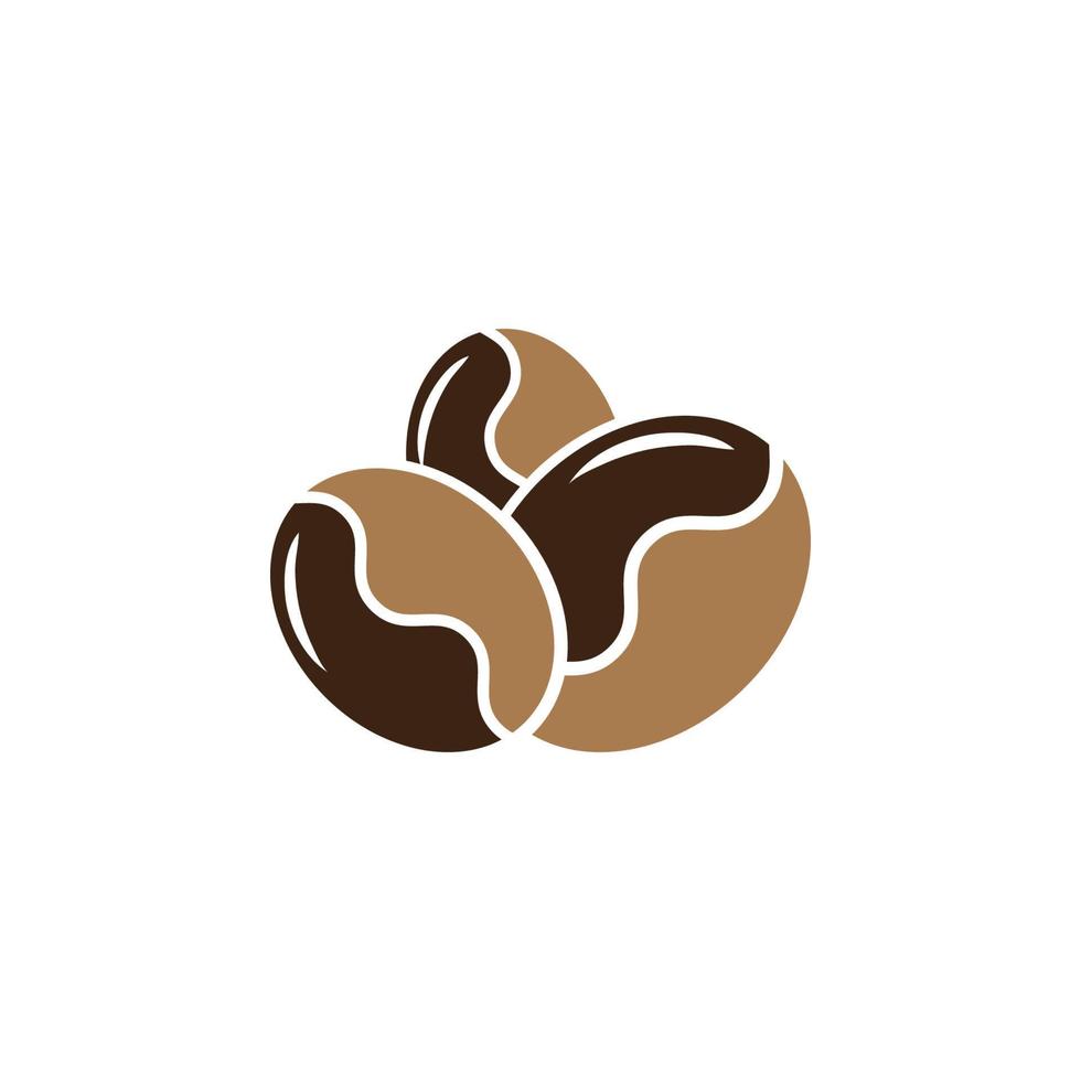 Coffee bean icon vector