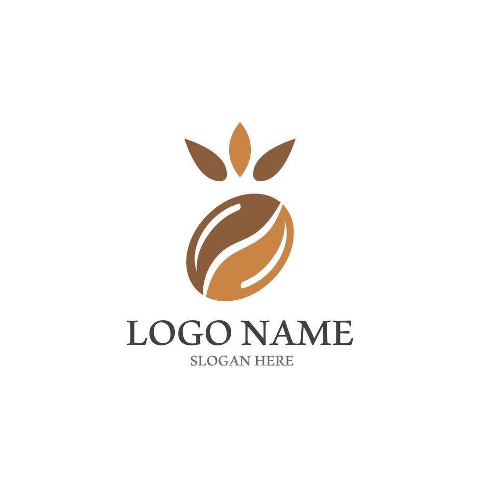 coffee bean icon vector illustration
