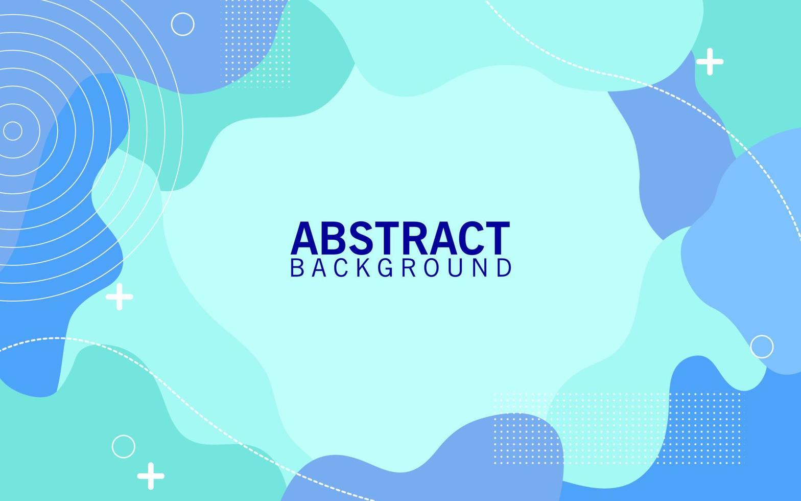 abstract blue sea memphis design background vector illustration