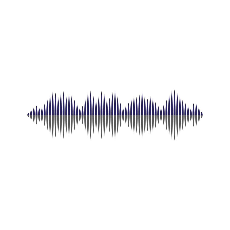 Sound waves vector illustration