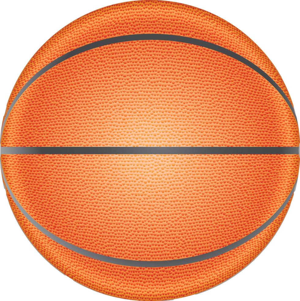 Realistic front view of a basketball 14394117 Vector Art at Vecteezy