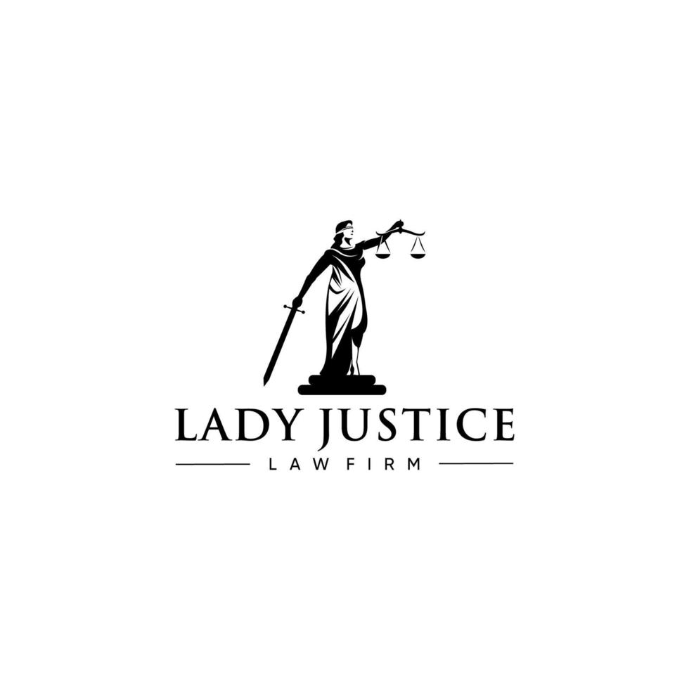 LADY OF JUSTICE vector