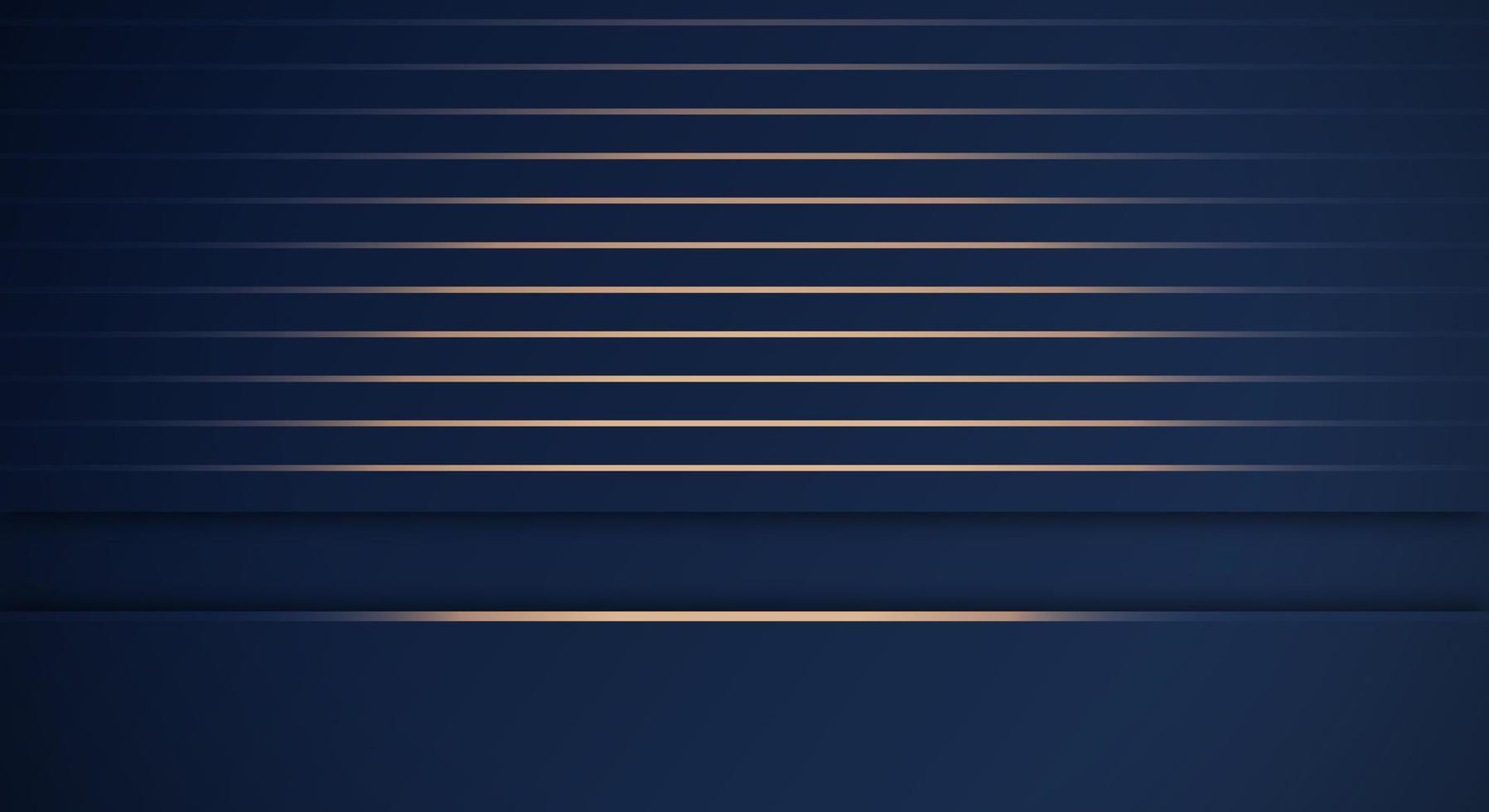 Dark Blue and Golden Luxury Glitter Abstract Tech Geometric Background with Copy Space for Text or Message vector