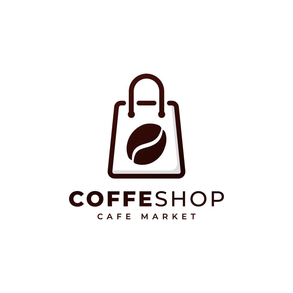 Coffee Shop Logo with Line Art Design Inspiration vector