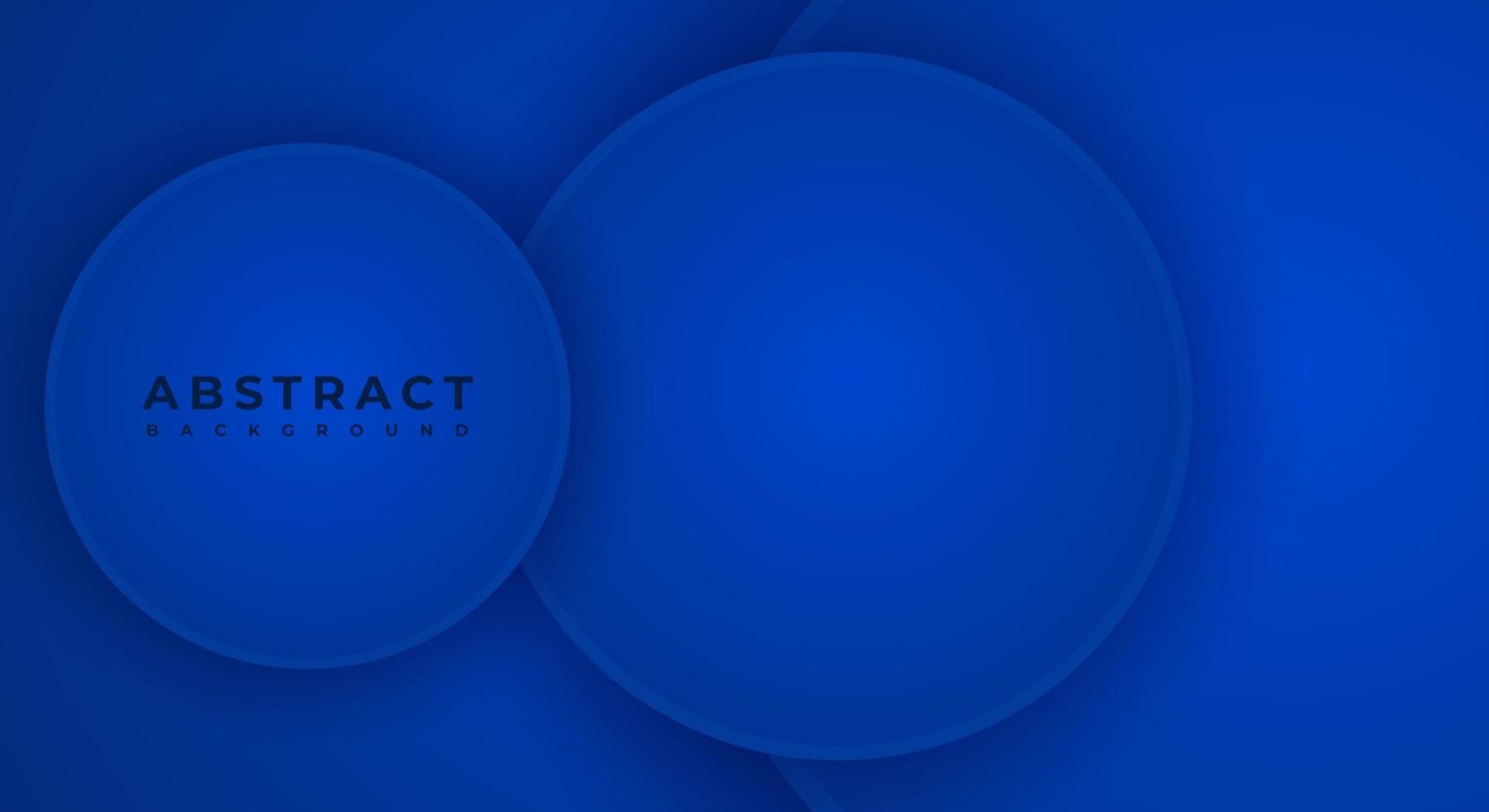 capa de corte de papel azul de círculo de fondo 3d abstracto con espacio de copia para texto o mensaje vector