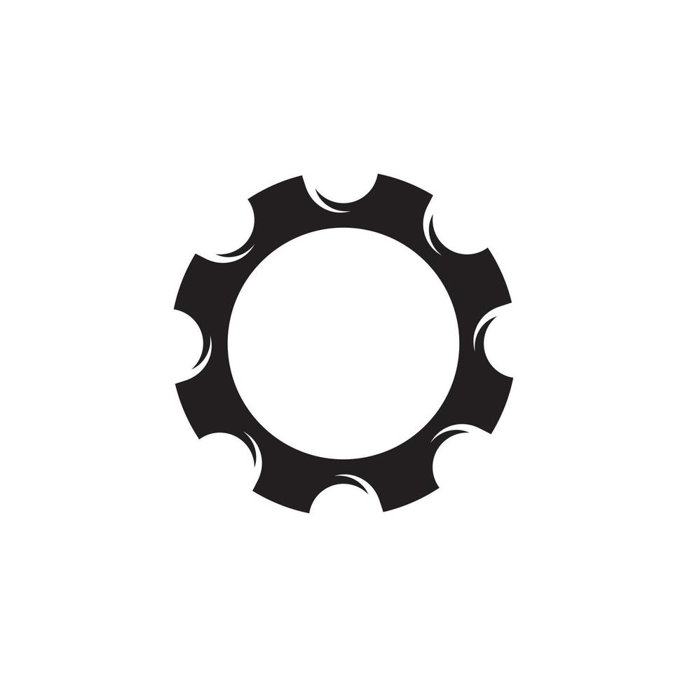 Gear Logo Icon Flat Style Design Inspiration vector