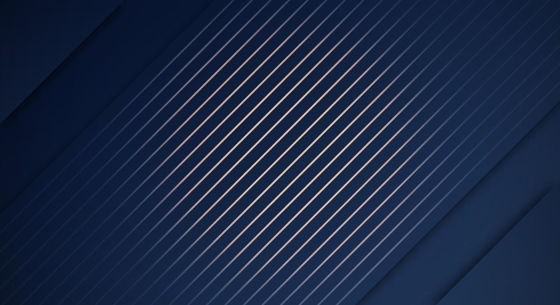 fondo geométrico de tecnología abstracta de brillo de lujo azul oscuro y dorado con espacio de copia para texto o mensaje vector