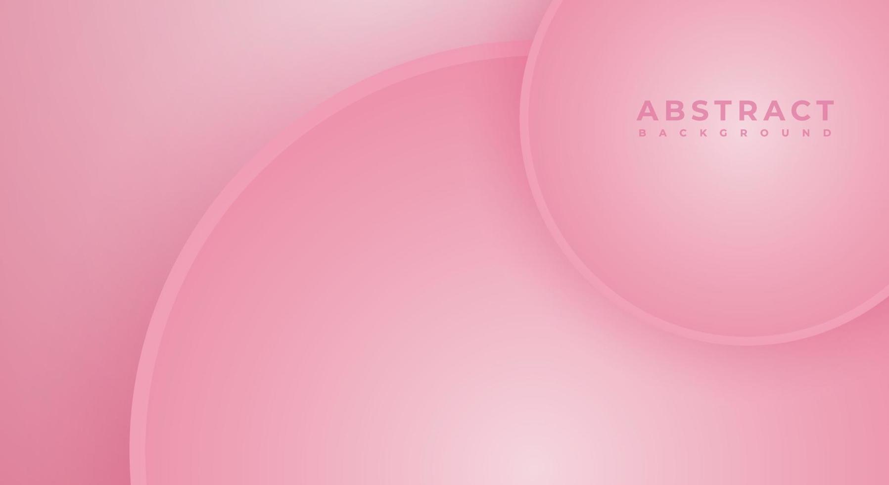 Abstract 3D Background Circle Pink Papercut Layer with Copy Space for Text or Message vector